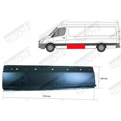 Панель Боковая (левая) За Водительской Дверью, 40 См Polcar для Mercedes Sprinter 2013-2017 - фото